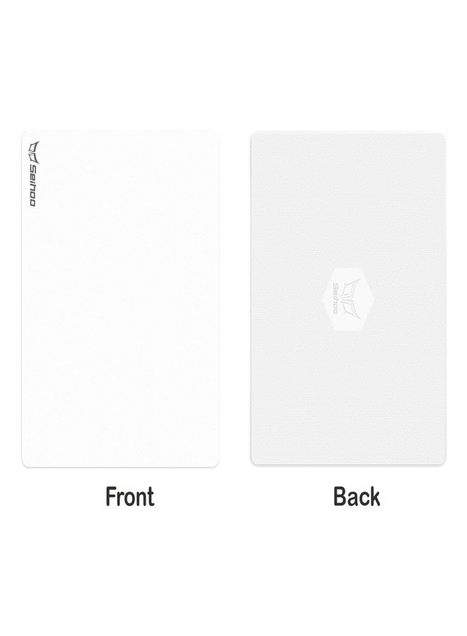 Seihoo White Plastic Resin Hard Mouse Pad Premium Esports Waterproof Ultra Smooth No Irritating Smell Environment Fast and Accurate Control for Office and Gaming Laptop(11.81x9.45in) - Image 5