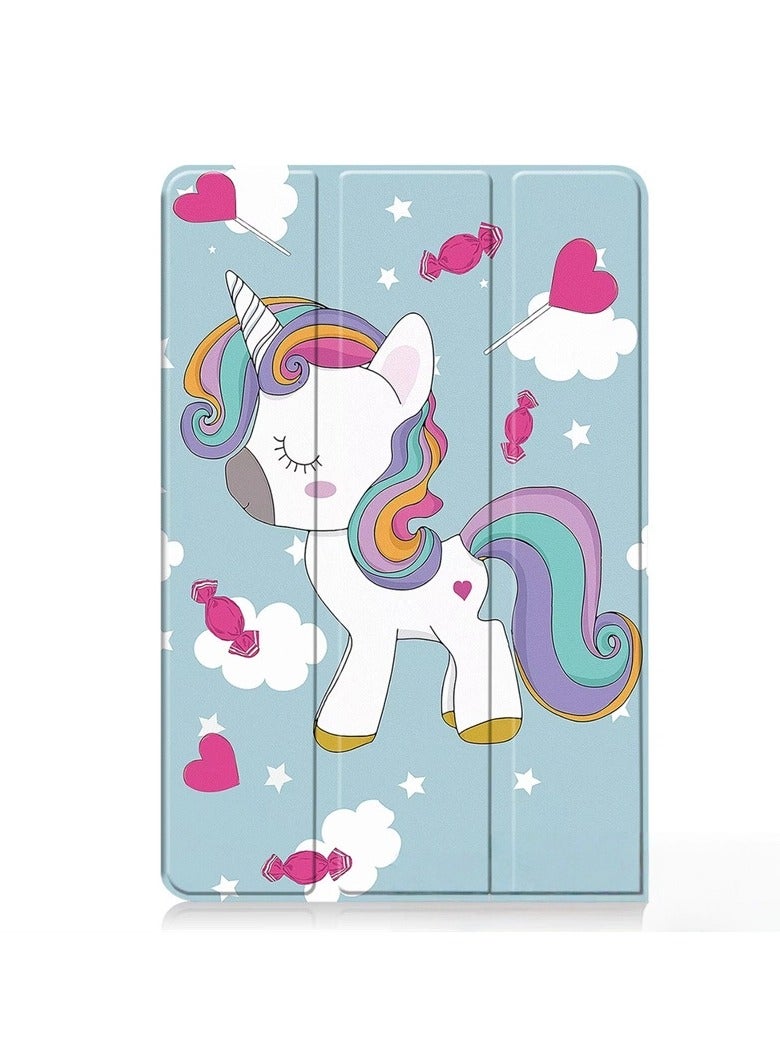 general Lenovo Legion Y700 4th Generation 2025 a unicorn design Protective Case Ultra-thin Three-fold Stand Protective Case Precise Fit Stable Support Scratch-resistant and Wear-resistant