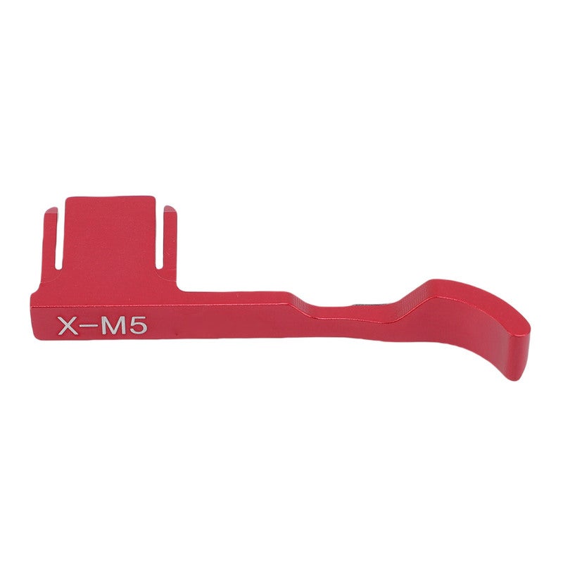 Camera Thumb Grip Red Aluminum Alloy Construction - Ergonomic Thumb Rest for X M5 Camera Long Filming Sessions - Dust Proof Hot Shoe Cover for Photography - Image 1