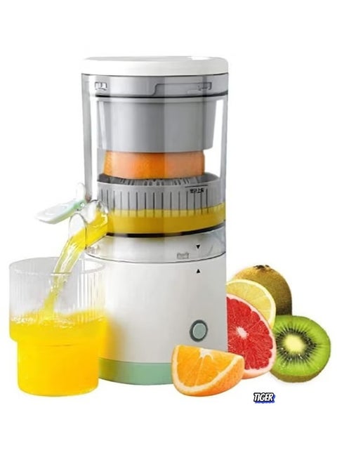 Portable Blender & Electric Citrus Juicer - Rechargeable Hands-Free Masticating Orange & Lemon Squeezer with USB Travel Cup, Compact, Lightweight, Wireless Convenience, Efficient for Citrus Fruits, One-Touch Operation for Home, Office & Travel