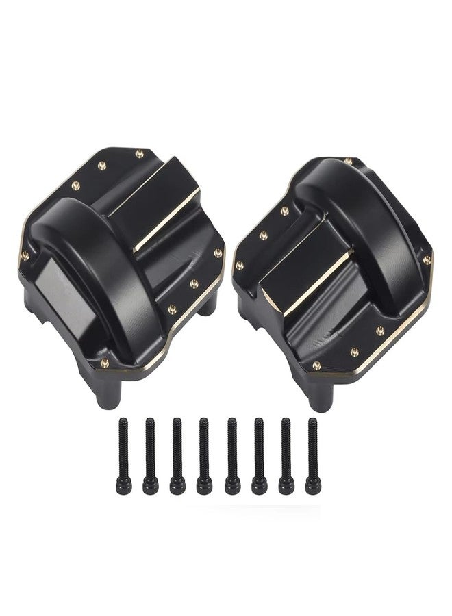 VNUHV SCX10 II Brass Diff Covers 76g 2Pcs Front and Rear Axle Brass Diff Covers Counterweight for 1/10 RC Crawler Axial SCX10 II 90046 90047 Upgrades - Image 1