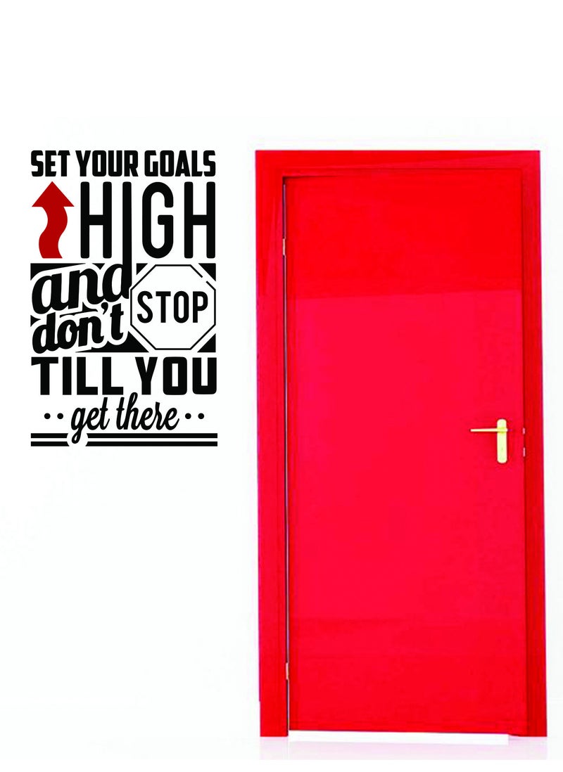 Spoil Your Wall Set Your Goals High Positivity Quote  Wall Decal - Wall Arts Home Décor - Wall Sticker, 50x80 cm by Spoil Your Wall  - Image 4