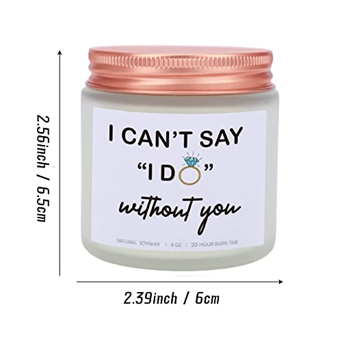 GSFY I Can't Say I Do Without You Lavender Scented Candle, Bridesmaid Proposal Gifts for Engagement, Girlfriend, Husband, Boyfriend, Wedding Day, Bachelorette Party - Image 4