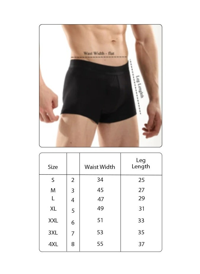 COTTONIL - Mercerise Printed Black Boxer Underwear For Men - Image 1
