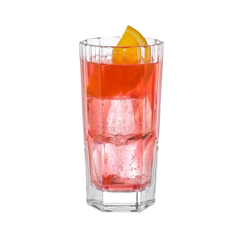 DUBBLIN Ritz 330 Premium Juice and Water Glasses Set of 6 Stylish Transparent Drinking Glasses for Water Juice and Cocktails 330 Ml - Image 4