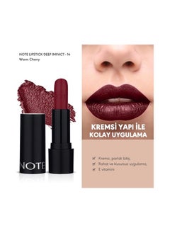 NOTE COSMETIQUE Deep Impact Lipstick 14 Warm Cherry  - Image 2