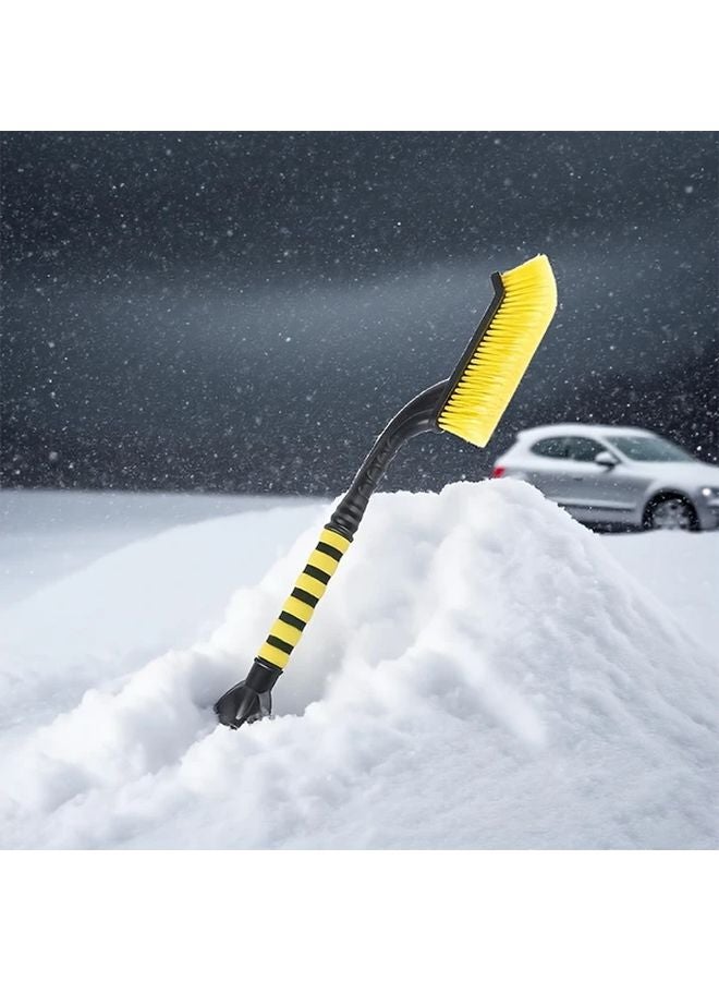 Red Heavy Duty Multifunctional Car Snow Removal Shovel Brush Detachable Ice Scraper - Image 5