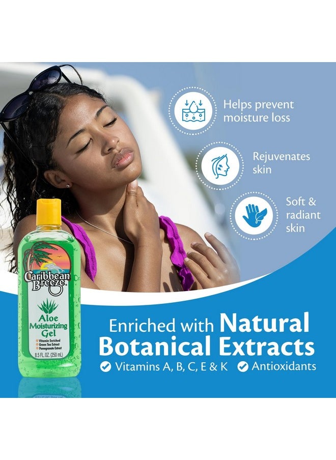 Caribbean Breeze - Aloe Moisturizing Gel Citrus Mango Aloe Vera Gel For Skin Vitamin Enriched With Green Tea And Pomegranate Extracts 100% Aloe Vera Gel For Face And Body 8.5 Oz (250 Ml) - Image 1