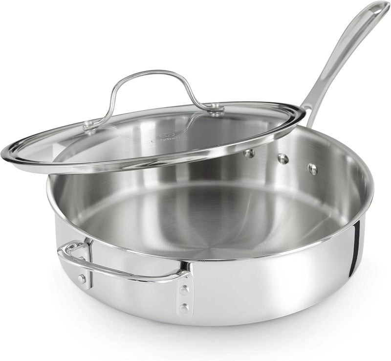 Calphalon Tri-Ply Stainless Steel 3-Quart Saute Pan with Cover - Image 3