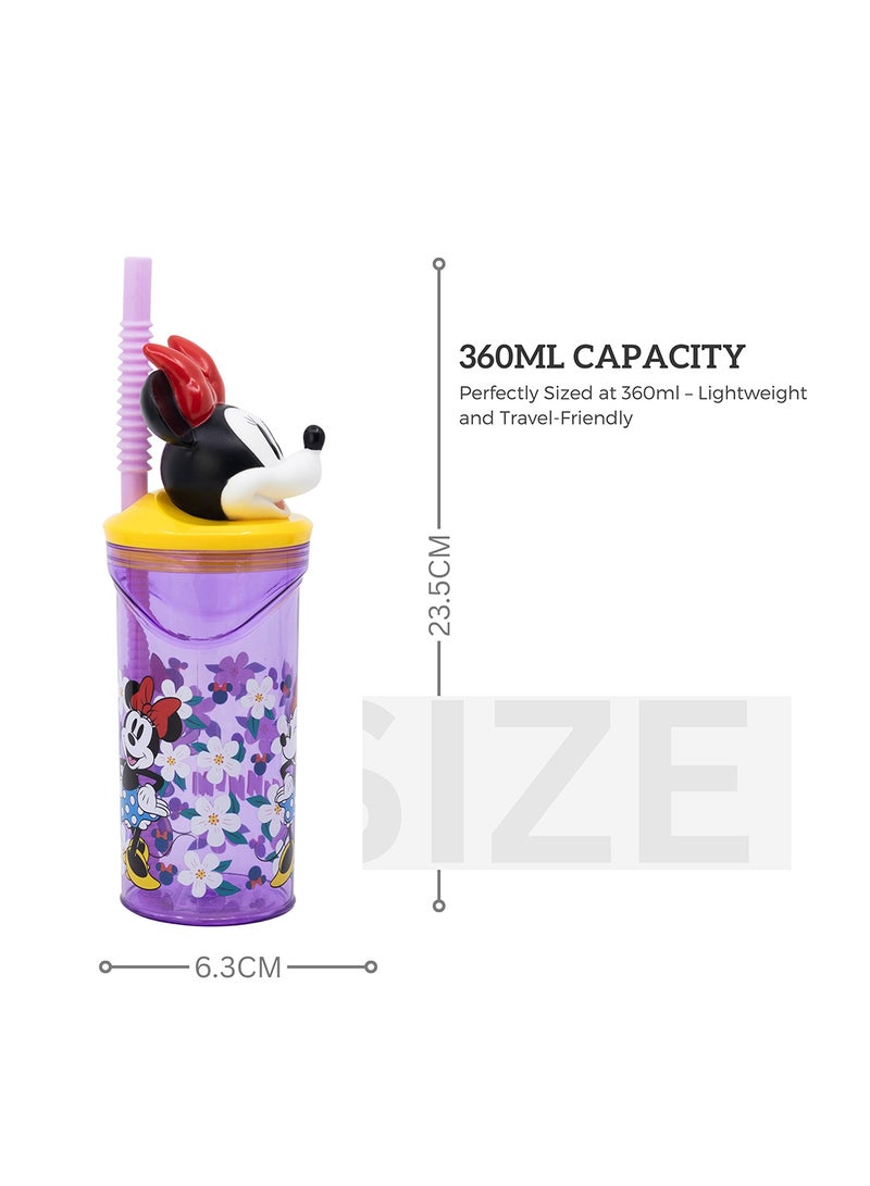 STOR Minnie 3D Figurine Tumbler Water Bottle For Kids 360 ML - Image 2
