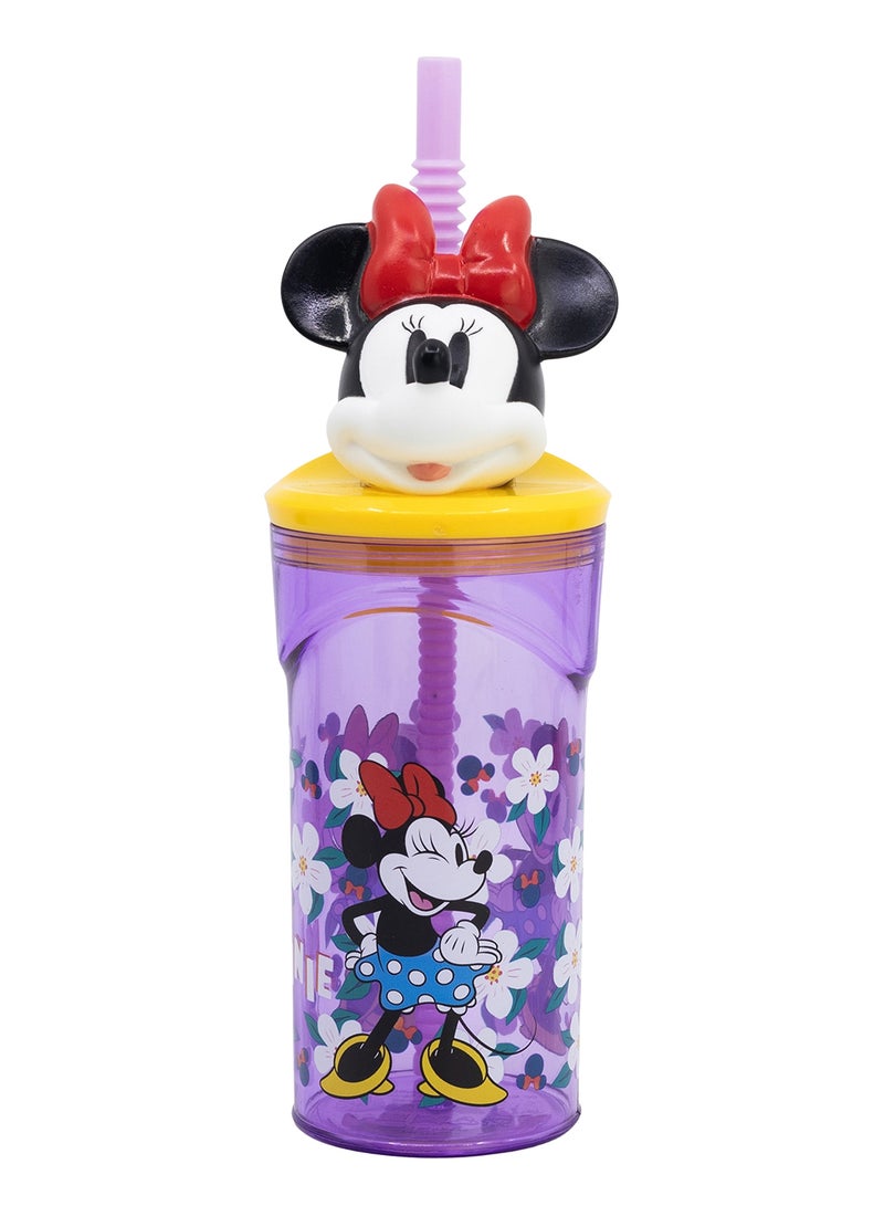 STOR Minnie 3D Figurine Tumbler Water Bottle For Kids 360 ML - Image 1