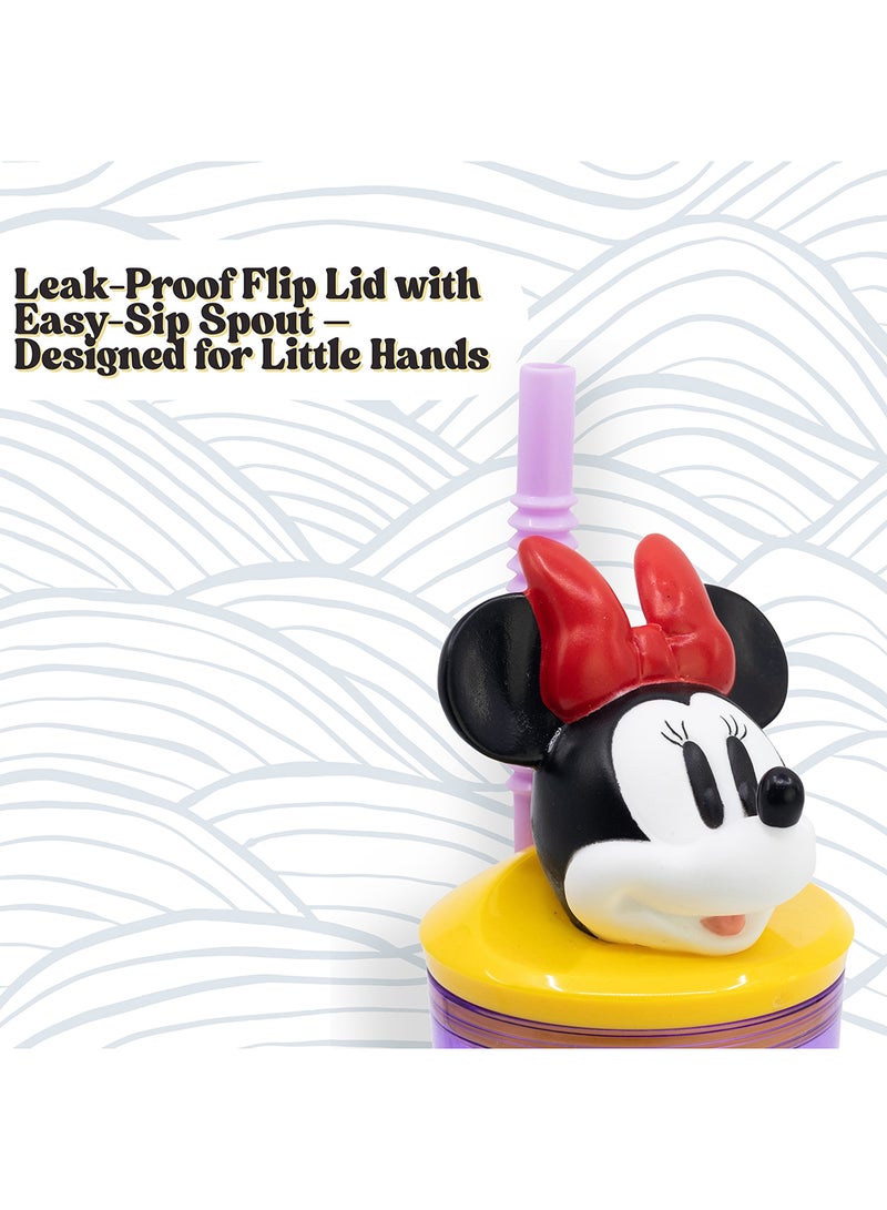 STOR Minnie 3D Figurine Tumbler Water Bottle For Kids 360 ML - Image 3