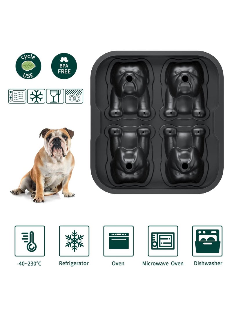 general 4-compartment silicone ice cube tray - 3D ice ball silicone ice cube mould - a fun new way to make ice cubes - Image 2