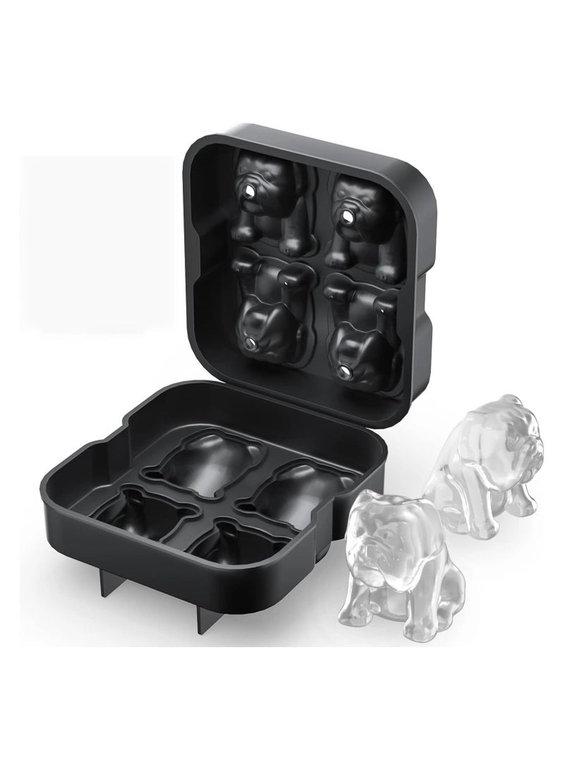 general 4-compartment silicone ice cube tray - 3D ice ball silicone ice cube mould - a fun new way to make ice cubes - Image 1
