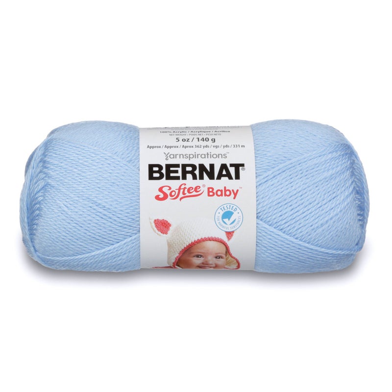 Bernat Softee Baby Yarn 5 oz Gauge 3 Light Pale Blue