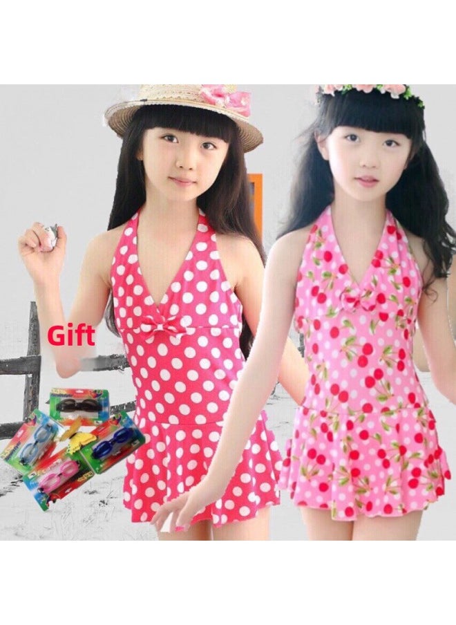 Generic - Five-piece Boxer Shorts Primary School Students Swimsuit Children Girls Swimsuit Girls Middle School Children Girls Kindergarten Style-Color:1212 Yellow Special Big Sale-Size:Size 14 105-115cm 19.5-24kg - Image 1