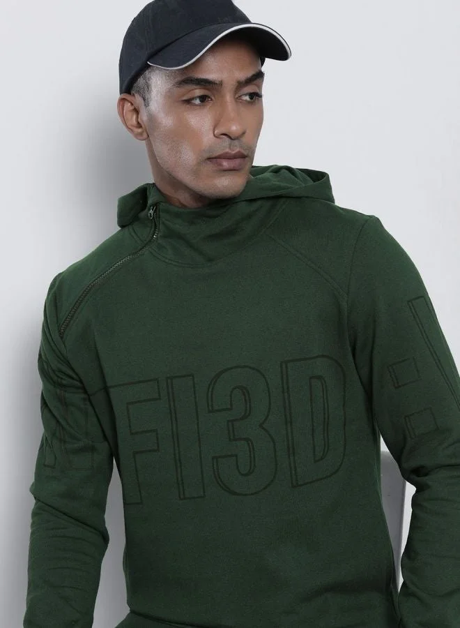 The Indian Garage Co  The Indian Garage Co Men Regular Fit Typographic Round Neck Full Sleeves Sweatshirt  | Best Price UAE