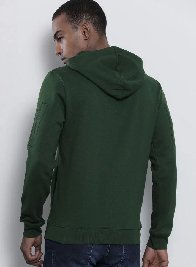 The Indian Garage Co  The Indian Garage Co Men Regular Fit Typographic Round Neck Full Sleeves Sweatshirt  | Best Price UAE