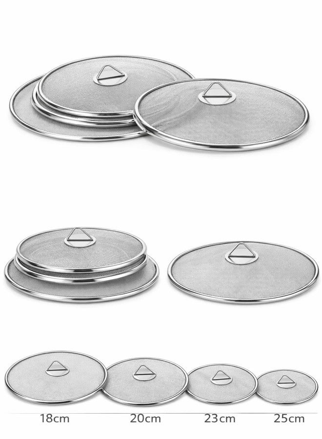 Stainless Steel Mesh Food Cover Set of 4 | Foldable Fly Food Net Cover with Handle | Reusable Food Protector for Kitchen, Dining Table, Outdoor Party | Protect Food from Flies, Insects & Dust - Image 2