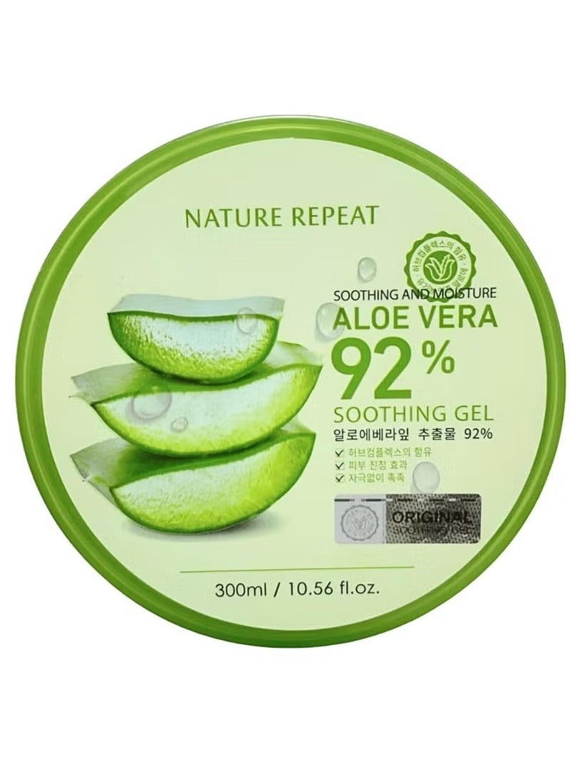 Nature Repeat 92% Soothing Aloe Vera Gel 300ml - Image 1