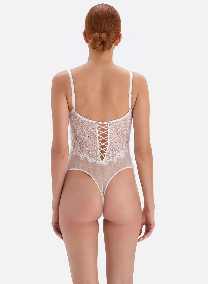 dagi Lace Detail Bodysuit