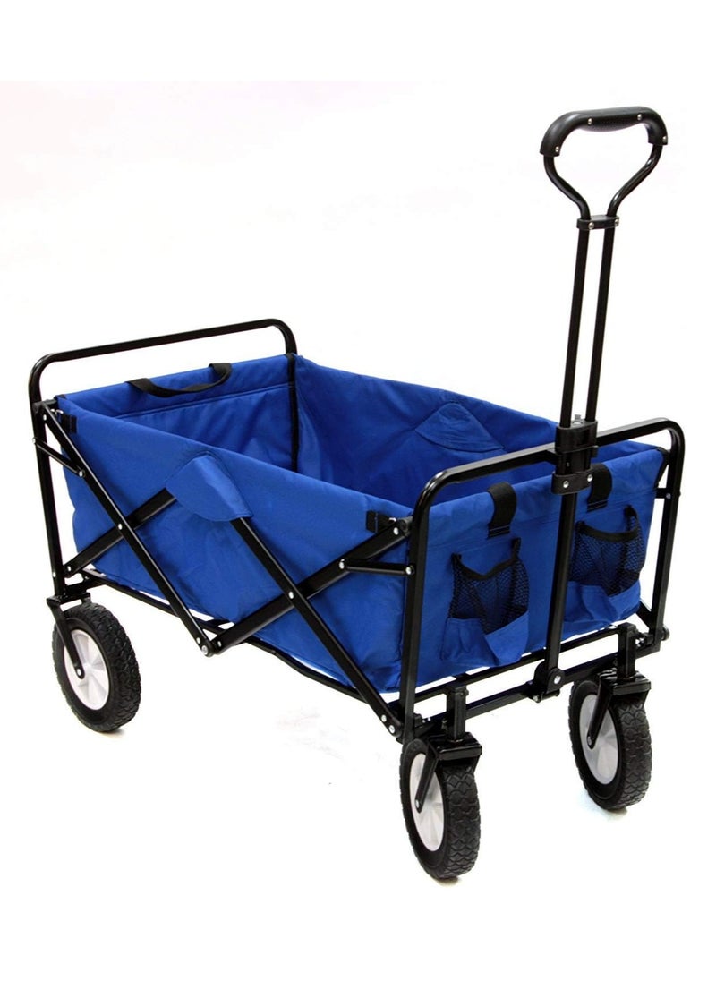 BOSS LIFE STYLE - Ultra-Convenient Folding Wagon with Large Capacity and Easy Transport For Loading Water Cans, Shopping Items, Heavy Items - Image 1