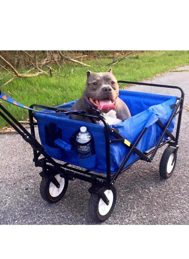 BOSS LIFE STYLE - Ultra-Convenient Folding Wagon with Large Capacity and Easy Transport For Loading Water Cans, Shopping Items, Heavy Items - Image 1