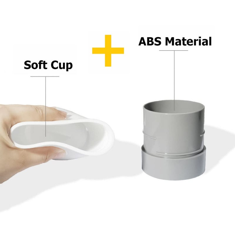 JNNJ Mini Silicone Car Trash Can with Lid - Waterproof and Leakproof Portable Dustbin (White) - Image 4