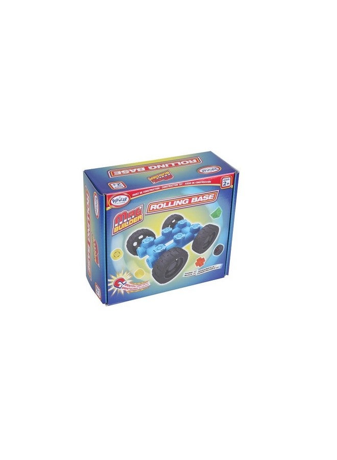 POPULAR PLAYTHINGS Mag Builder Rolling Base, Magnetic Toy Play Set - Image 2