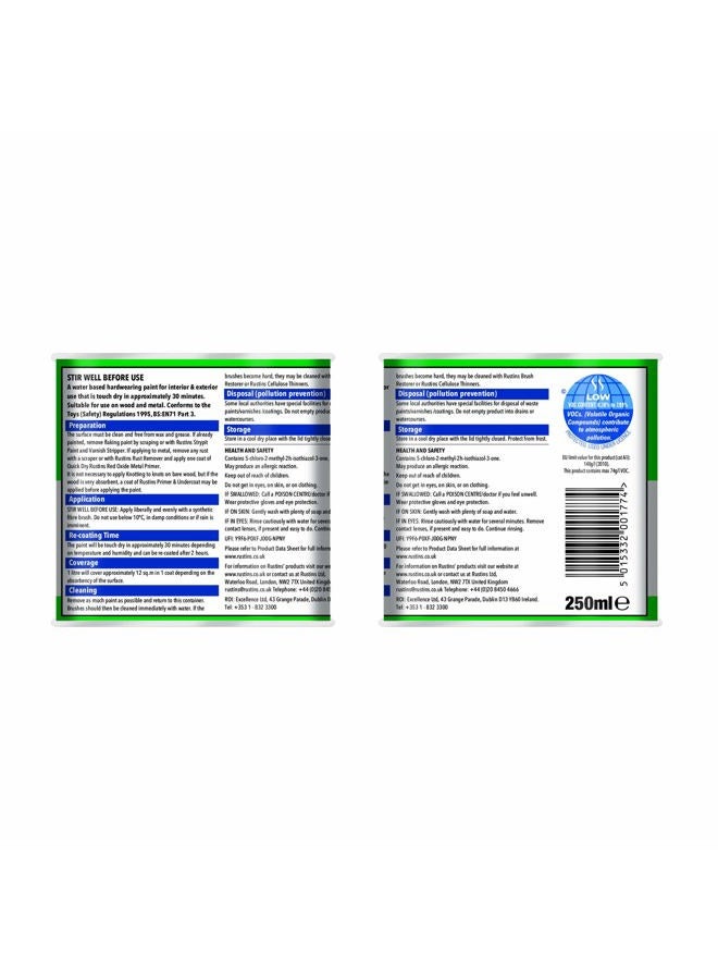 Rustins Small Job Gloss Paint Buckingham Green 250ml - Image 2