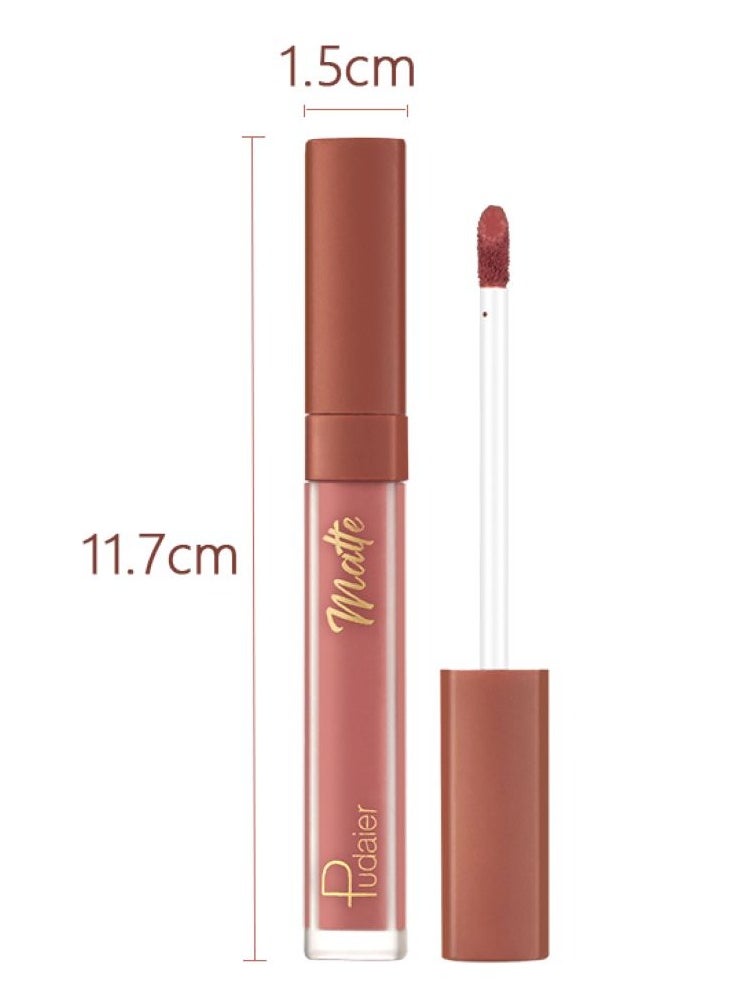 pudaier - Pudaier Water Mist Liquid Lipstick: Rich Pigmentation & Hydrating Matte Finish Waterproof, Smudge-Proof, Long-Lasting Comfort – Shade 11# - Image 1