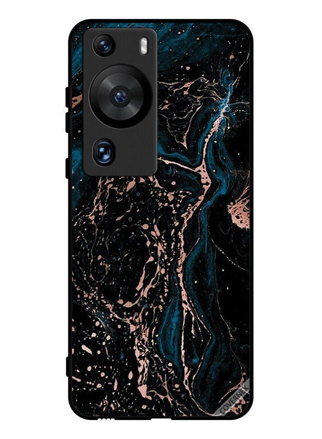 Covernex Protective Case Cover For Huawei P60 Pro Marble & Plain Combination Pattern - Image 1