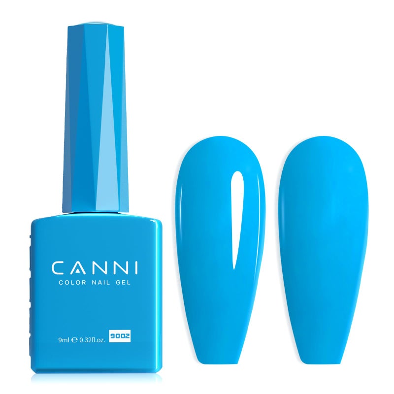 CANNI Blue Gel Nail Polish, 1Pcs Bright Blue Gel Polish Color High Gloss Soak Off U V Nail Manicure Salon DIY - Image 1