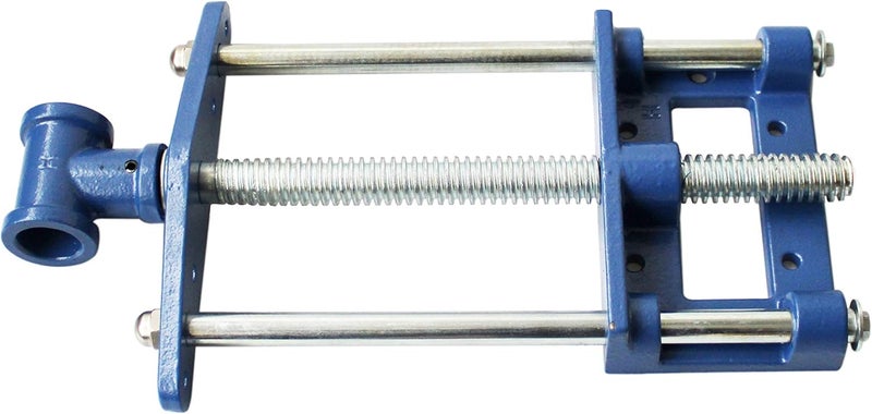 HFS (R) 10.5 Inch Heavy Duty Front Screw Woodworking Bench Vise for Workbench, Chrome Plating Leg Vise Hardware - Image 5