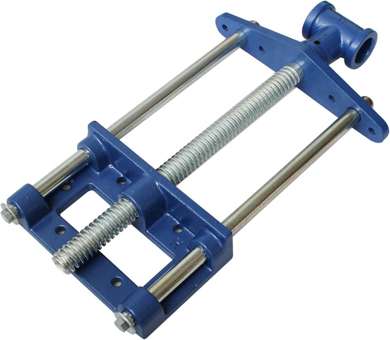HFS (R) 10.5 Inch Heavy Duty Front Screw Woodworking Bench Vise for Workbench, Chrome Plating Leg Vise Hardware - Image 1