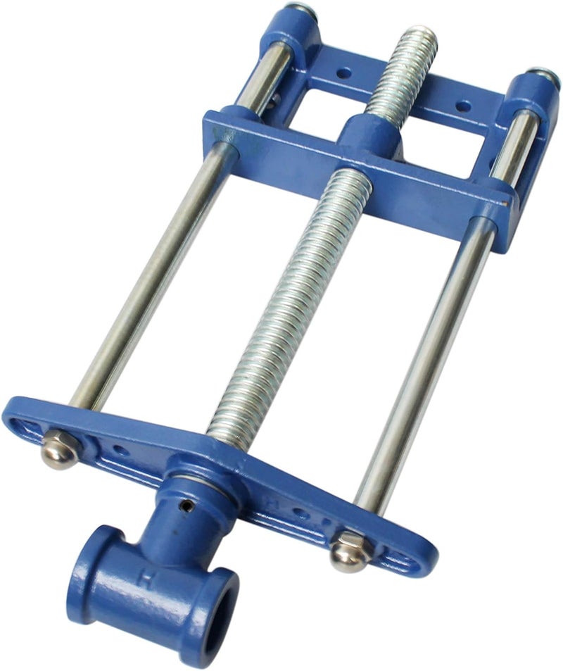 HFS (R) 10.5 Inch Heavy Duty Front Screw Woodworking Bench Vise for Workbench, Chrome Plating Leg Vise Hardware - Image 4