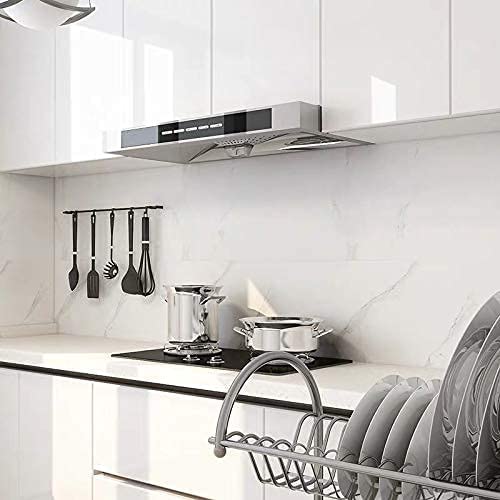 HOME13™ Glossy & Matte Wallpaper Peel & Stick Contact Paper Self Adhesive Decorative Removable Wallpaper for Kitchen Cabinet and Furniture Countertop (24x48 Inch, White Glossy) - Image 2