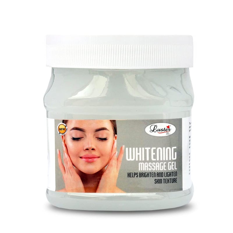 LUSTER جل تدليك لتفتيح البشرة | يساعد على تفتيح وإضاءة البشرة | جل تدليك للوجه والجسم | للنساء والرجال | لجميع أنواع البشرة | خالي من البارابين والكبريتات - 500 مل - Image 1