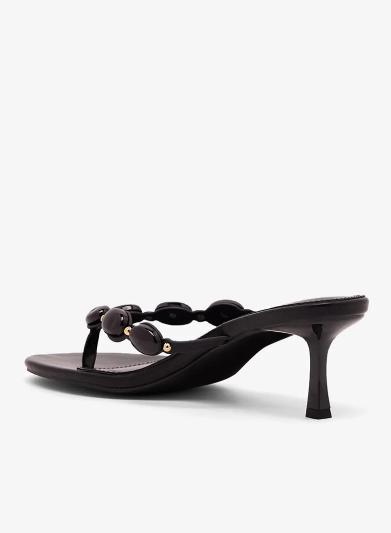 RAID  Gem Stones Heeled Thong Sandals for Women | Best Price UAE