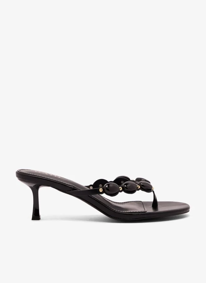 RAID Gem Stones Heeled Thong Sandals