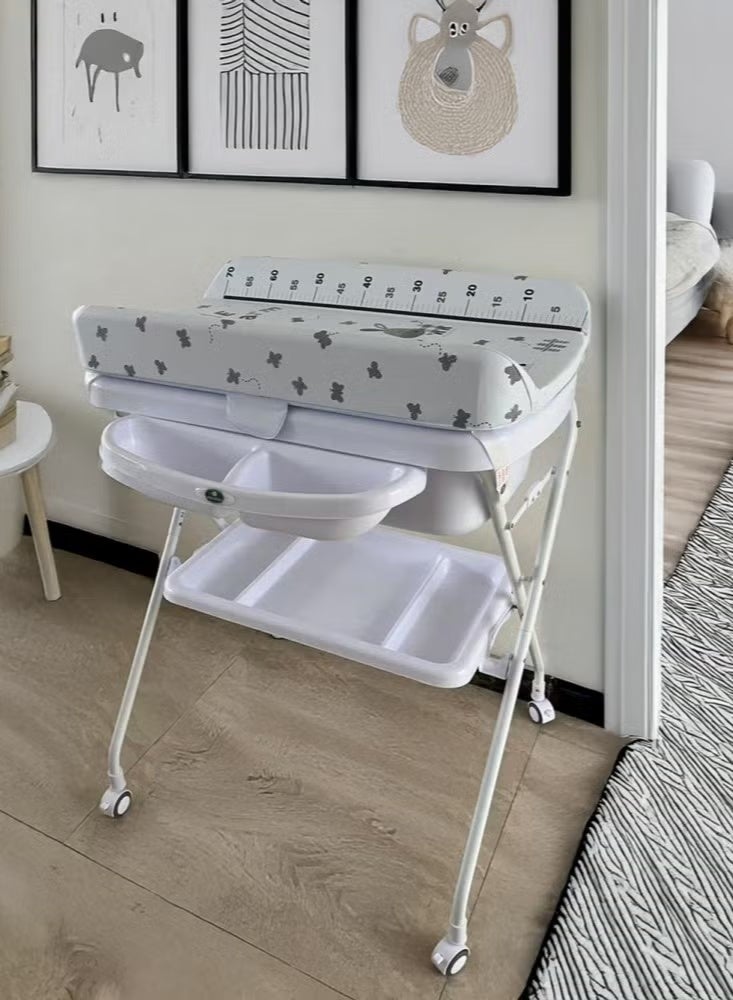 Luxury Baby Changing Station and Bath Tub (4-in-1) Multifunctional Diaper Changer - Image 1