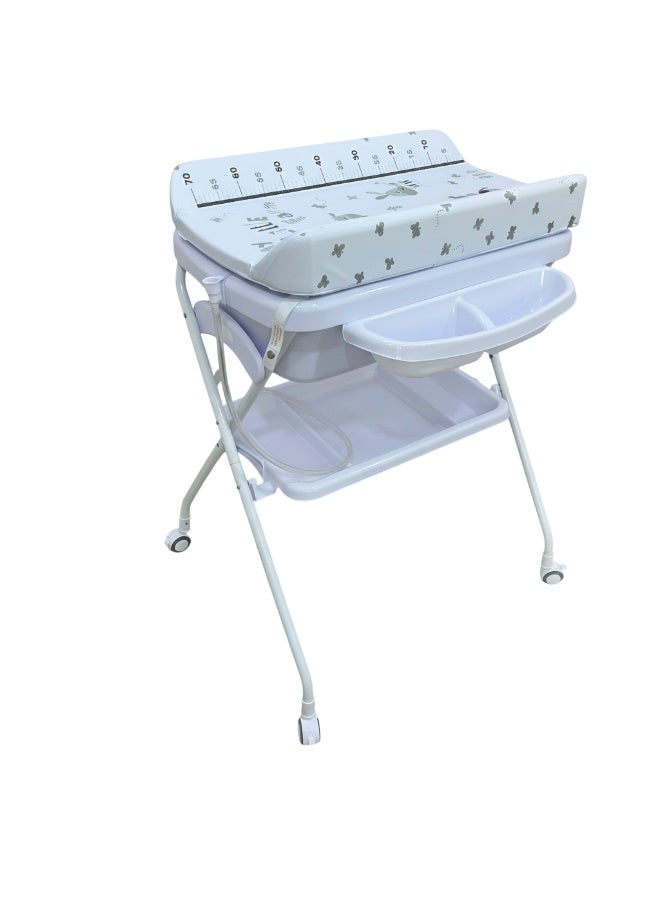 Luxury Baby Changing Station and Bath Tub (4-in-1) Multifunctional Diaper Changer - Image 2