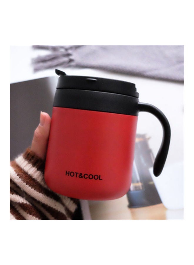 NIBEMINENT Stainless Steel Thermos Cup Coffee With Lid Red - Image 2