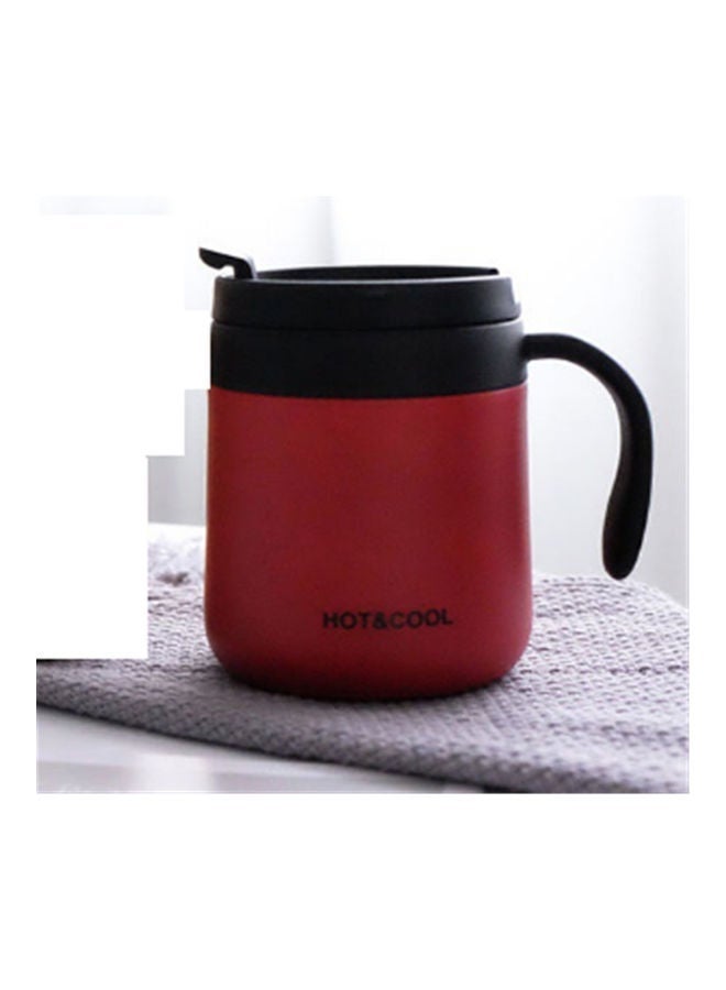 NIBEMINENT Stainless Steel Thermos Cup Coffee With Lid Red - Image 1