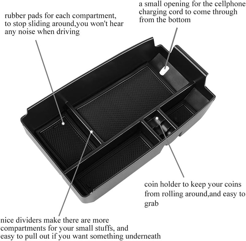 Vesul Center Console Organizer for Ford Vehicles - Image 4