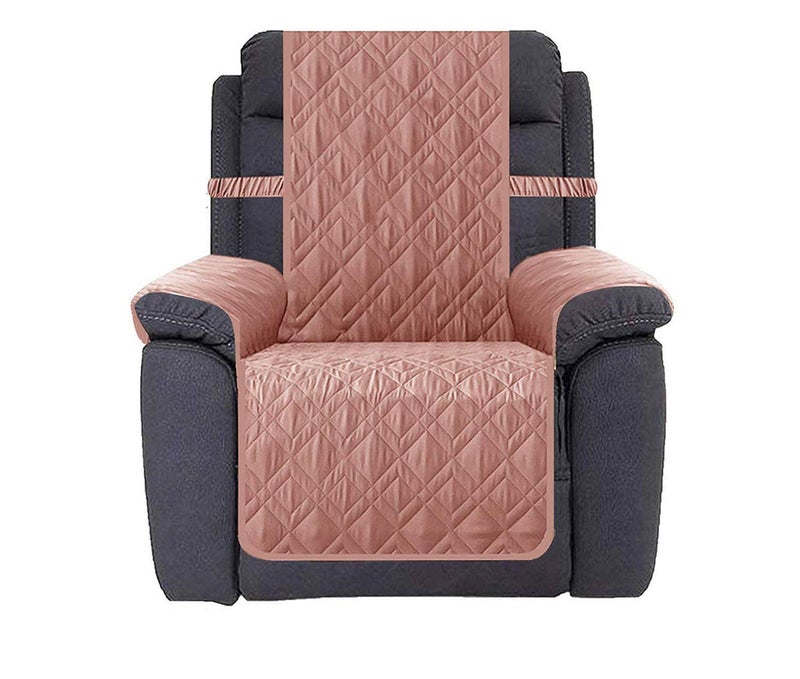 Ameritex Waterproof Nonslip Recliner Cover Stay in Place Dog Chair Cover Furniture Protector Ideal Recliner Slipcovers for Pets and Kids 30 Pink