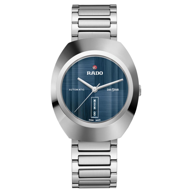 RADO Rado DiaStar Original Blue Dial with Date Display, Ceramos Bezel and Swiss Automatic Movement 