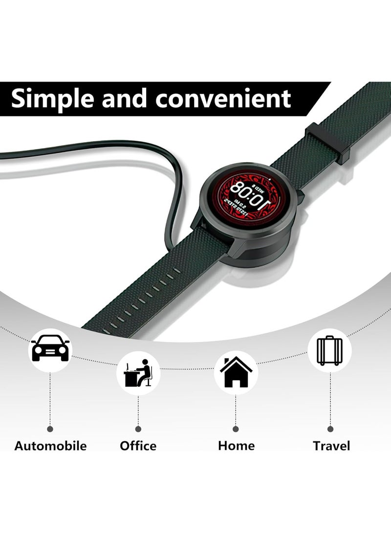 قاعدة شحن مغناطيسية USB-C لساعات Garmin – متوافقة مع Fenix 8/7 Pro/7S/7X/6S/5/5 Plus و Forerunner 965/955/265/255 و Venu 3/3S و Vivoactive 5/4 – كابل بطول 3.3 قدم/1 متر (أسود) - Image 3