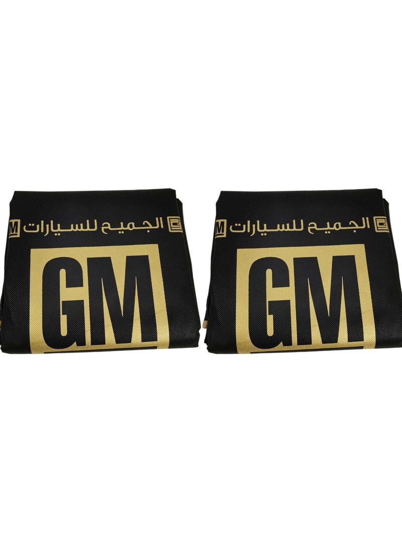 GM Service Center Universal Car Seat Protection Cover Set 2 Pcs Black Beige Non Woven Front Seat Covers Dust Dirt Protection Seat Protector Reusable Workshop Service Center Seat Guard Universal Fit for Cars SUVs Vans Pickup Trucks . - Image 3