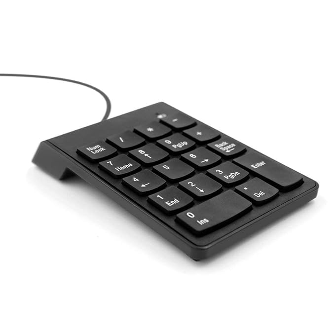 USB 2.0 Wired Numeric Keypad Slim Mini Number Pad Digital Keyboard 18 Keys Numpad for iMac/Mac Pro/MacBook/MacBook Air/Pro Laptop PC Notebook Desktop. - Image 2